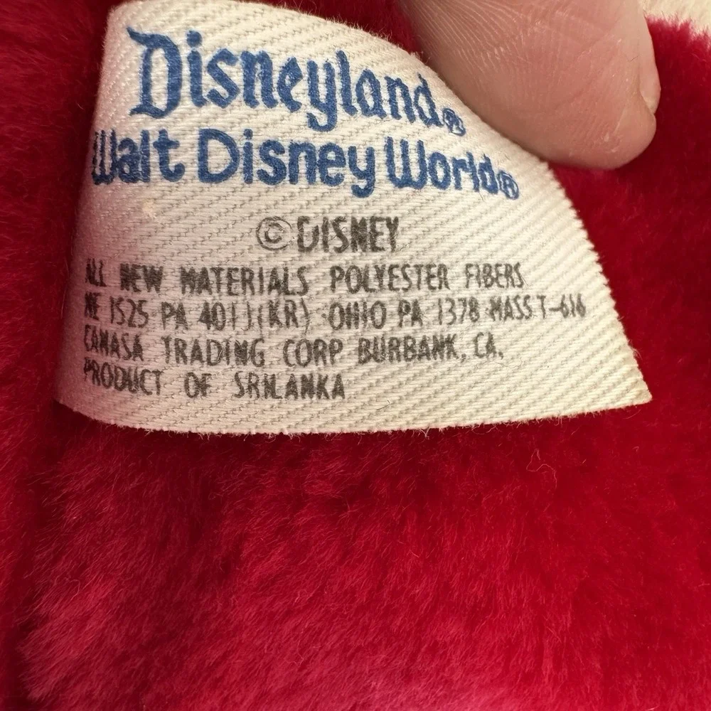 Vtg NWOT Mickey Mouse Plush 3D Christmas Stocking Disneyland Walt Disney World - Picture 5 of 5